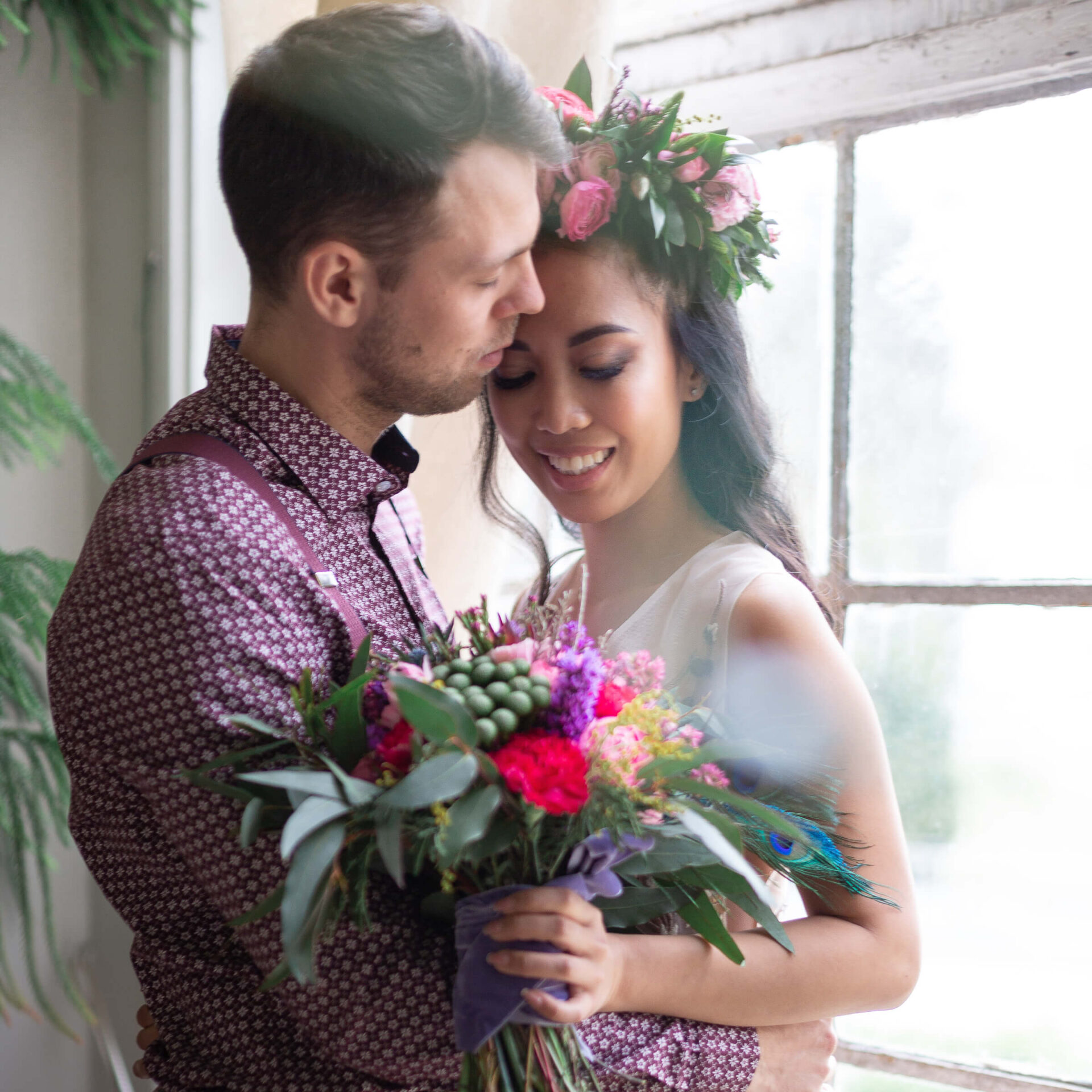 naturalna sesja ślubna z charakterem zdjęcia w ruchu