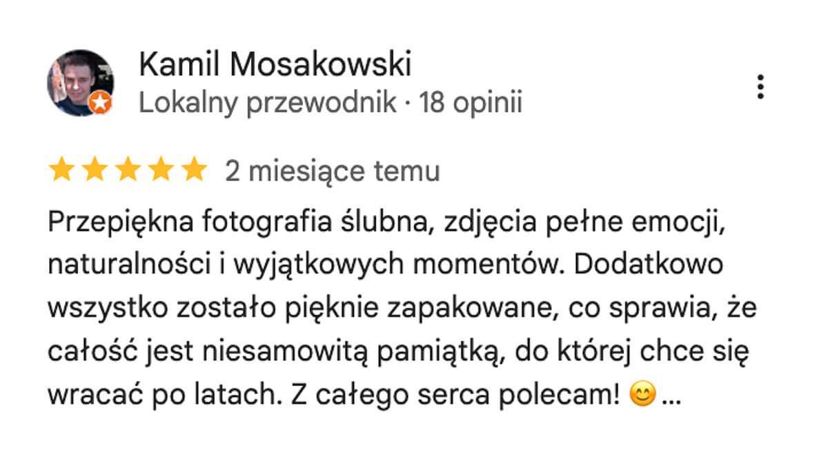 polecany fotograf na ślub cywilny reportaż i sesje ślubną w Warszawie